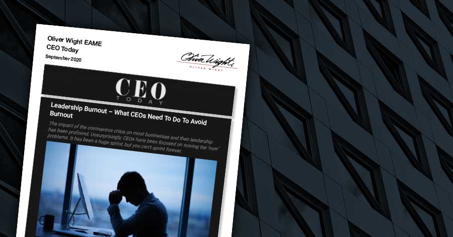 Leadership Burnout – What CEOs Need To Do To Avoid Burnout